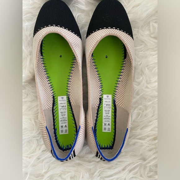 Rothy's The Square Tuxedo Ballet Flats Size 9.5 - Picture 5 of 8